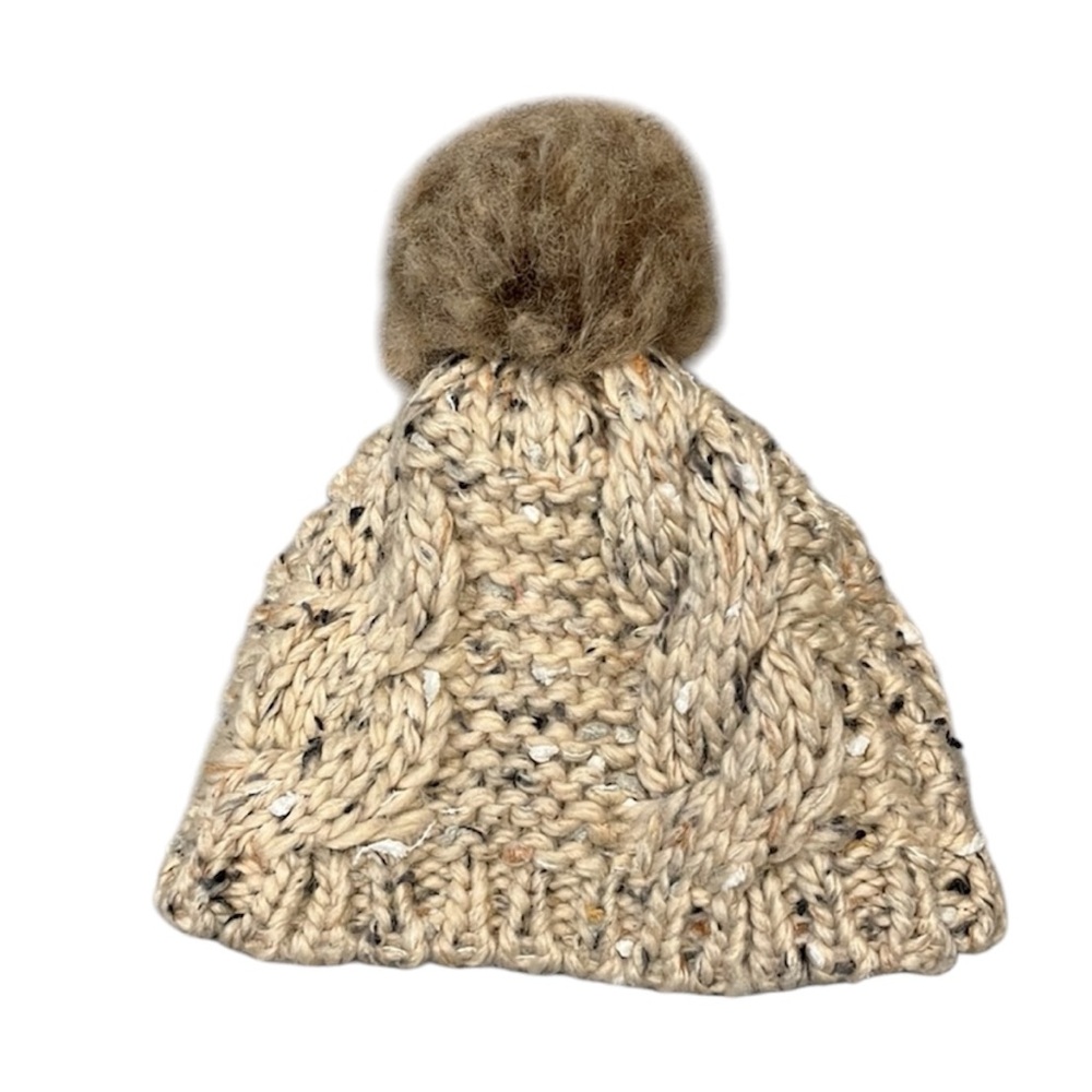 Patrick Francis Ireland | EUC Wool Cable Knit Beanie for Baby Girls